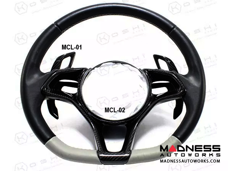 McLaren MP4-12C Carbon Fiber Steering Wheel Trim - Carbon Fiber (2012-2015)